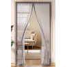 Magnetic Screen Door Curtain, fly proof door Curtain grey