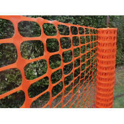 Orange Safety Mesh 1m by 50m Roll 80GSM